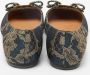 Salvatore Ferragamo Pre-owned Lace flats Blue Dames - Thumbnail 5