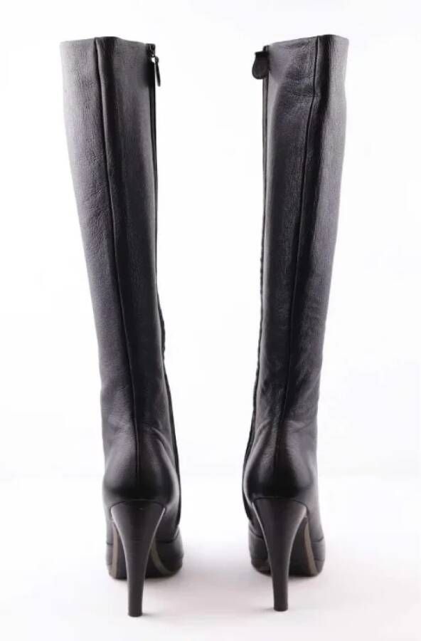 Salvatore Ferragamo Pre-owned Leather boots Black Dames