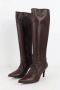 Salvatore Ferragamo Pre-owned Leather boots Brown Dames - Thumbnail 3