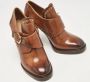 Salvatore Ferragamo Pre-owned Leather boots Brown Dames - Thumbnail 3