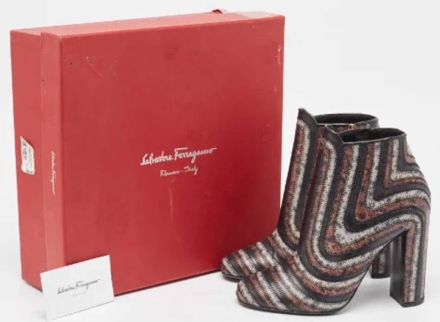 Salvatore Ferragamo Pre-owned Leather boots Multicolor Dames