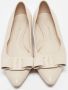 Salvatore Ferragamo Pre-owned Leather flats Beige Dames - Thumbnail 2