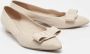 Salvatore Ferragamo Pre-owned Leather flats Beige Dames - Thumbnail 3