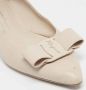 Salvatore Ferragamo Pre-owned Leather flats Beige Dames - Thumbnail 6