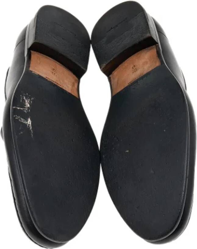 Salvatore Ferragamo Pre-owned Leather flats Black Dames