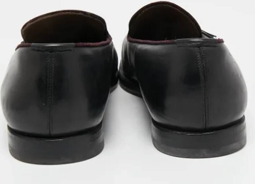 Salvatore Ferragamo Pre-owned Leather flats Black Dames