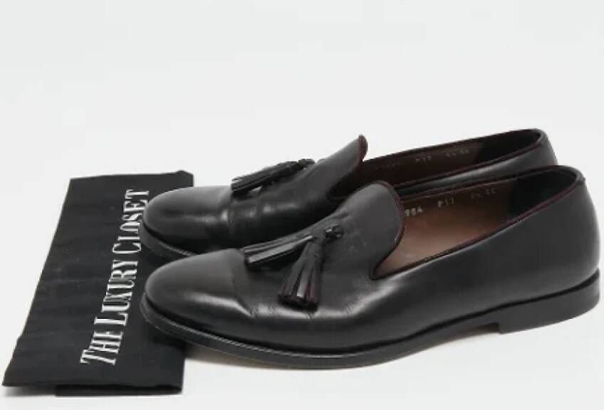 Salvatore Ferragamo Pre-owned Leather flats Black Dames