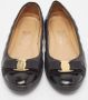 Salvatore Ferragamo Pre-owned Leather flats Black Dames - Thumbnail 3