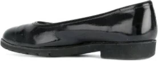 Salvatore Ferragamo Pre-owned Leather flats Black Dames