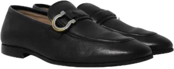 Salvatore Ferragamo Pre-owned Leather flats Black Heren