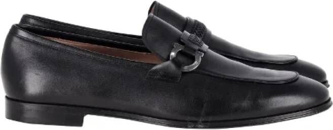 Salvatore Ferragamo Pre-owned Leather flats Black Heren