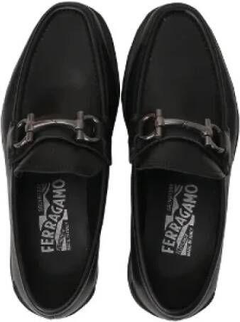 Salvatore Ferragamo Pre-owned Leather flats Black Heren