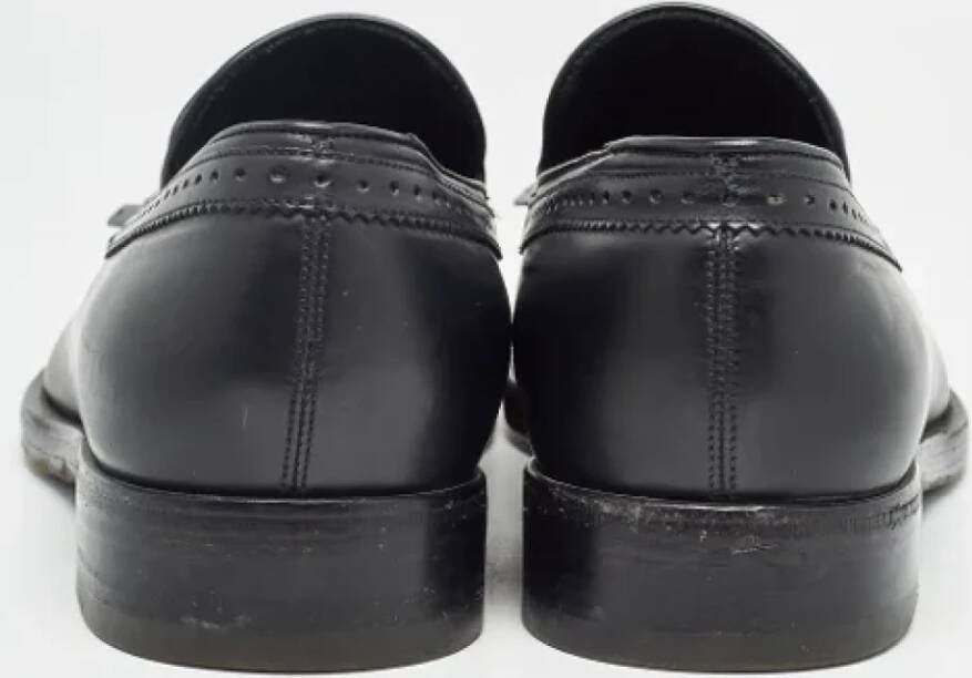 Salvatore Ferragamo Pre-owned Leather flats Black Heren