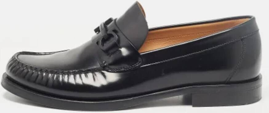 Salvatore Ferragamo Pre-owned Leather flats Black Heren