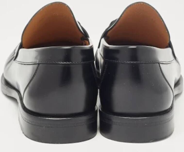 Salvatore Ferragamo Pre-owned Leather flats Black Heren