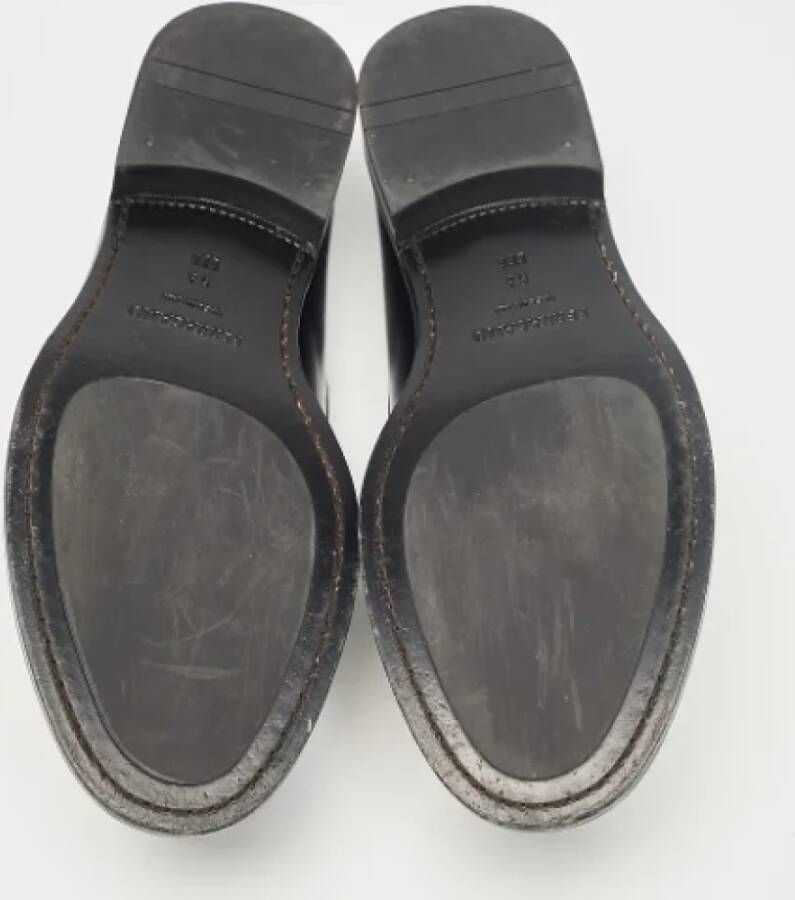 Salvatore Ferragamo Pre-owned Leather flats Black Heren