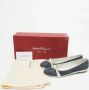 Salvatore Ferragamo Pre-owned Leather flats Blue Dames - Thumbnail 9