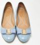 Salvatore Ferragamo Pre-owned Leather flats Blue Dames - Thumbnail 3