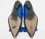 Salvatore Ferragamo Pre-owned Leather flats Blue Dames - Thumbnail 5