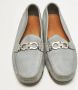 Salvatore Ferragamo Pre-owned Leather flats Blue Dames - Thumbnail 3