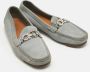 Salvatore Ferragamo Pre-owned Leather flats Blue Dames - Thumbnail 4