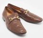 Salvatore Ferragamo Pre-owned Leather flats Brown Dames - Thumbnail 4