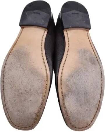 Salvatore Ferragamo Pre-owned Leather flats Brown Heren