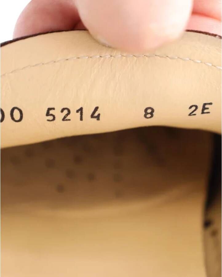 Salvatore Ferragamo Pre-owned Leather flats Brown Heren