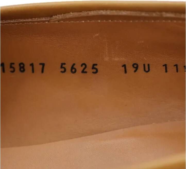 Salvatore Ferragamo Pre-owned Leather flats Brown Heren