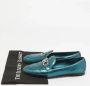 Salvatore Ferragamo Pre-owned Leather flats Green Dames - Thumbnail 9