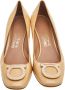 Salvatore Ferragamo Pre-owned Leather heels Beige Dames - Thumbnail 2