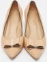 Salvatore Ferragamo Pre-owned Leather heels Beige Dames - Thumbnail 3