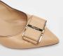 Salvatore Ferragamo Pre-owned Leather heels Beige Dames - Thumbnail 7