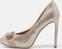 Salvatore Ferragamo Pre-owned Leather heels Beige Dames - Thumbnail 2