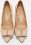 Salvatore Ferragamo Pre-owned Leather heels Beige Dames - Thumbnail 3