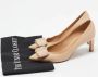 Salvatore Ferragamo Pre-owned Leather heels Beige Dames - Thumbnail 9