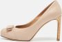 Salvatore Ferragamo Pre-owned Leather heels Beige Dames - Thumbnail 2