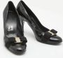 Salvatore Ferragamo Pre-owned Leather heels Black Dames - Thumbnail 4