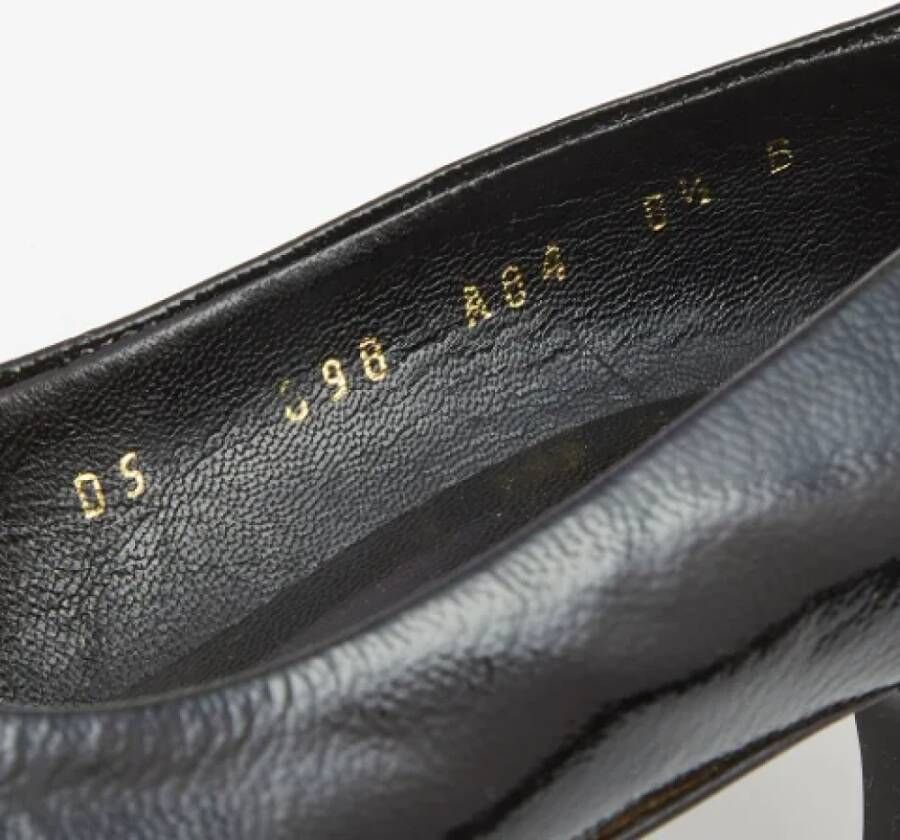 Salvatore Ferragamo Pre-owned Leather heels Black Dames