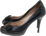 Salvatore Ferragamo Pre-owned Leather heels Black Dames - Thumbnail 3