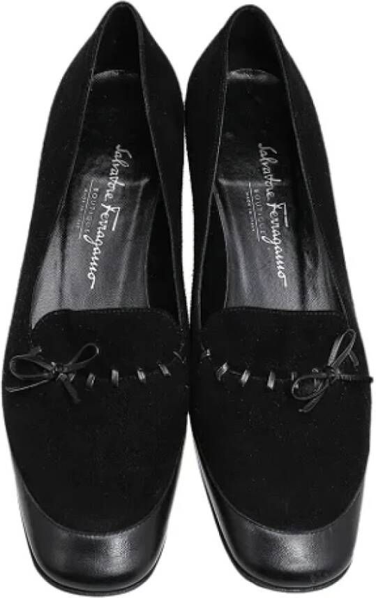 Salvatore Ferragamo Pre-owned Leather heels Black Dames