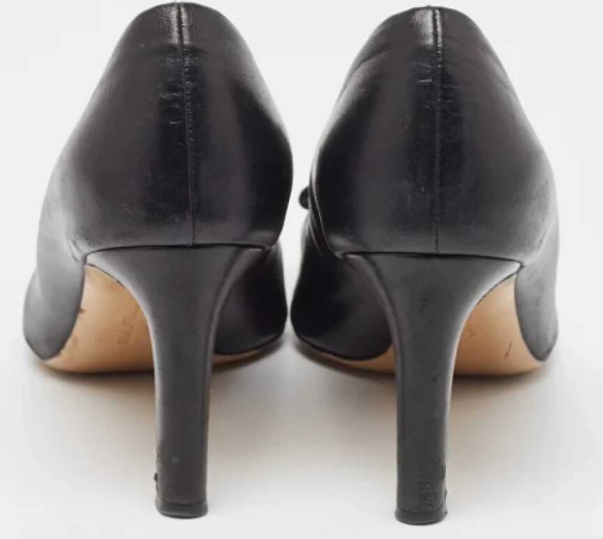 Salvatore Ferragamo Pre-owned Leather heels Black Dames