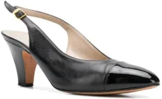 Salvatore Ferragamo Pre-owned Leather heels Black Dames