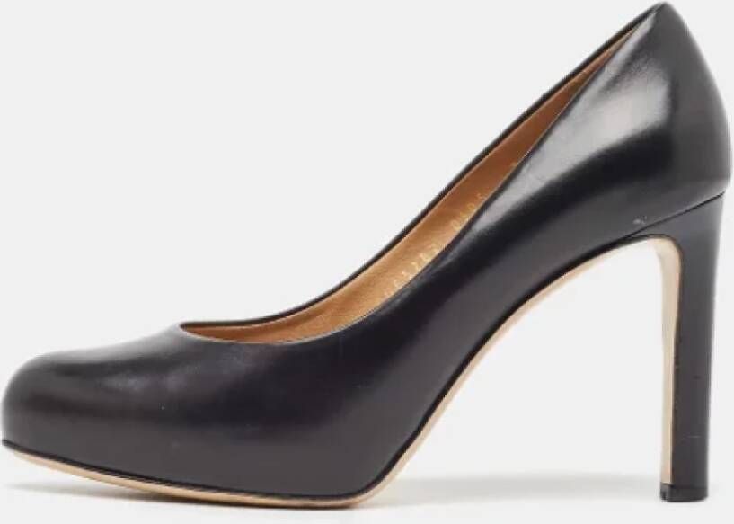 Salvatore Ferragamo Pre-owned Leather heels Black Dames