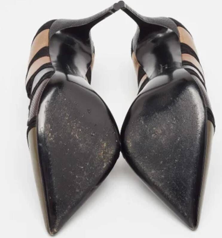 Salvatore Ferragamo Pre-owned Leather heels Black Dames