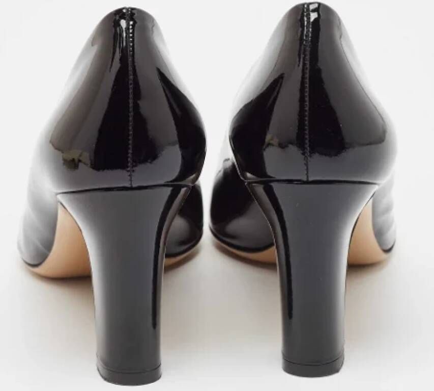 Salvatore Ferragamo Pre-owned Leather heels Black Dames