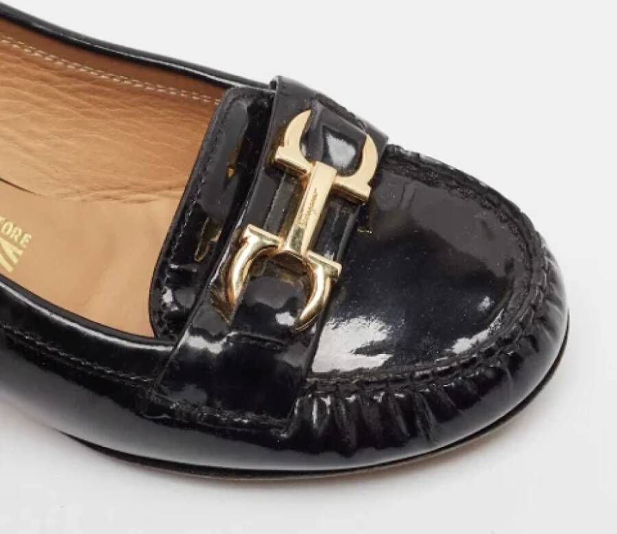 Salvatore Ferragamo Pre-owned Leather heels Black Dames