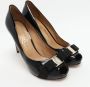 Salvatore Ferragamo Pre-owned Leather heels Black Dames - Thumbnail 3