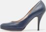 Salvatore Ferragamo Pre-owned Leather heels Blue Dames - Thumbnail 2