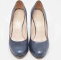 Salvatore Ferragamo Pre-owned Leather heels Blue Dames - Thumbnail 3